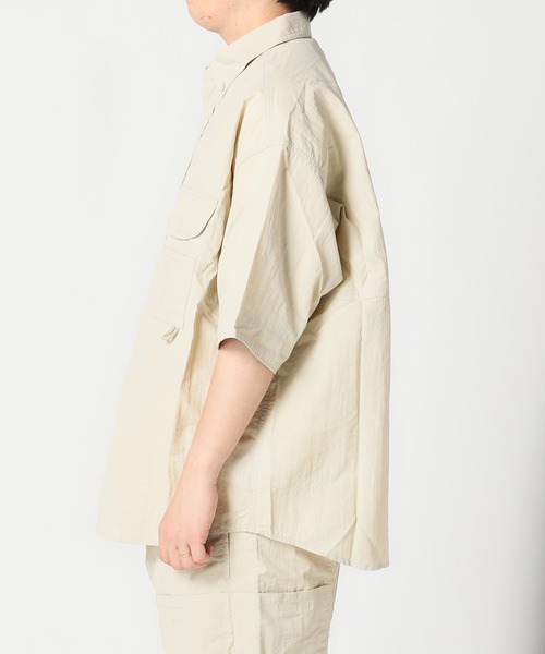 JOURNAL STANDARD relume（ジャーナルスタンダード　レリューム）の「FISH NET FIBER フィッシングシャツ（シャツ/ブラウス・メンズ・ホワイト/ブラック/サックスブルー・MEDIUM/LARGE）」の18枚目の写真