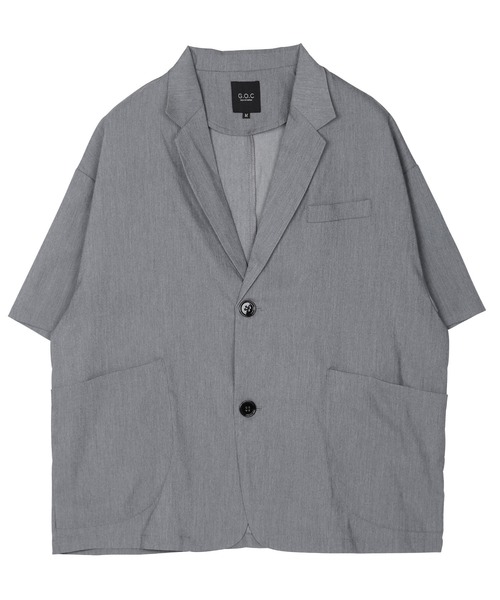 G.O.C（ジーオーシー）の「サマーテーラードジャケット×ワイドパンツ セットアップ（セットアップ・メンズ・ホワイト/ブラック/グレー/ブルー/グレイッシュベージュ・SMALL/MEDIUM/LARGE）」の6枚目の写真