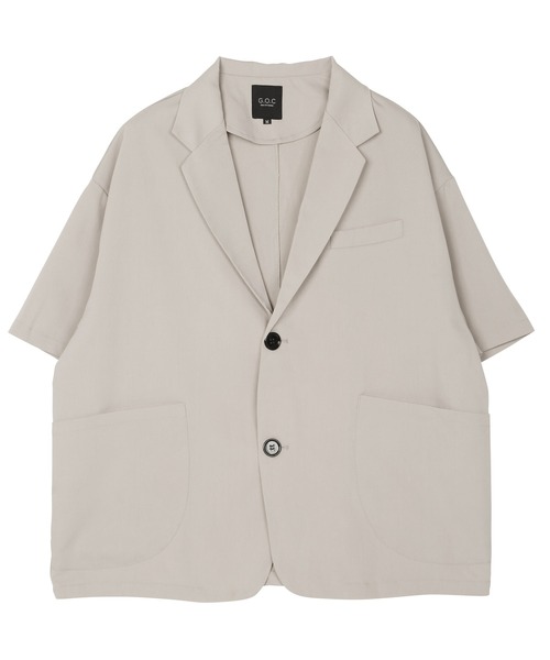 G.O.C（ジーオーシー）の「サマーテーラードジャケット×ワイドパンツ セットアップ（セットアップ・メンズ・ホワイト/ブラック/グレー/ブルー/グレイッシュベージュ・SMALL/MEDIUM/LARGE）」の19枚目の写真