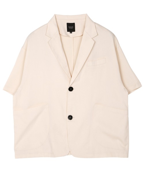 G.O.C（ジーオーシー）の「サマーテーラードジャケット×ワイドパンツ セットアップ（セットアップ・メンズ・ホワイト/ブラック/グレー/ブルー/グレイッシュベージュ・SMALL/MEDIUM/LARGE）」の13枚目の写真