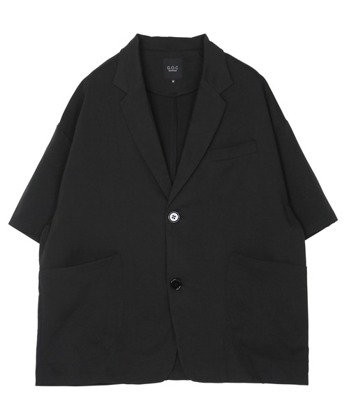 G.O.C（ジーオーシー）の「サマーテーラードジャケット×ワイドパンツ セットアップ（セットアップ・メンズ・ホワイト/ブラック/グレー/ブルー/グレイッシュベージュ・SMALL/MEDIUM/LARGE）」の7枚目の写真