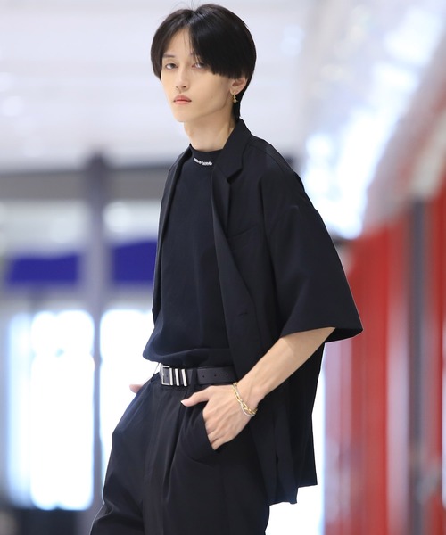 G.O.C（ジーオーシー）の「サマーテーラードジャケット×ワイドパンツ セットアップ（セットアップ・メンズ・ホワイト/ブラック/グレー/ブルー/グレイッシュベージュ・SMALL/MEDIUM/LARGE）」の14枚目の写真