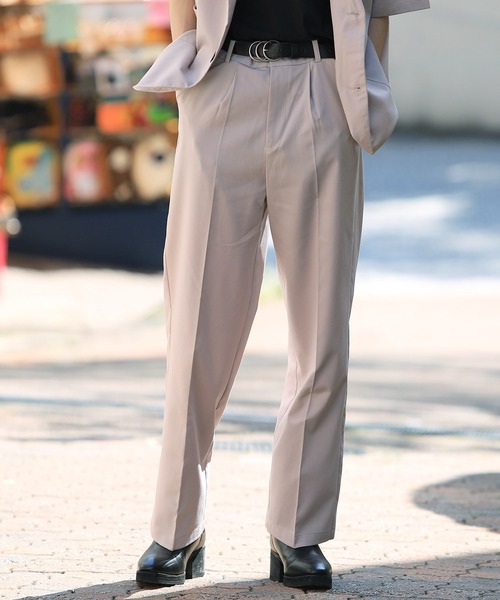 G.O.C（ジーオーシー）の「サマーテーラードジャケット×ワイドパンツ セットアップ（セットアップ・メンズ・ホワイト/ブラック/グレー/ブルー/グレイッシュベージュ・SMALL/MEDIUM/LARGE）」の21枚目の写真