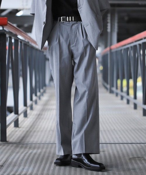 G.O.C（ジーオーシー）の「サマーテーラードジャケット×ワイドパンツ セットアップ（セットアップ・メンズ・ホワイト/ブラック/グレー/ブルー/グレイッシュベージュ・SMALL/MEDIUM/LARGE）」の16枚目の写真