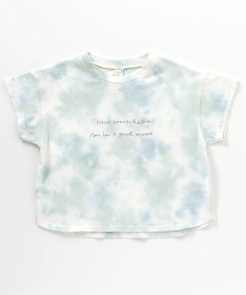 apres les cours(アプレレクール)の「タイダイTシャツ(Tシャツ/カットソー・キッズ・グリーン/ブラウン・80/130/90/120/100/140/110)」の2枚目の写真