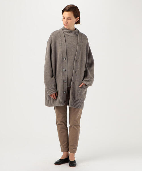 GALERIE VIE（ギャルリー ヴィー）の「□ファインウール Vネックロング