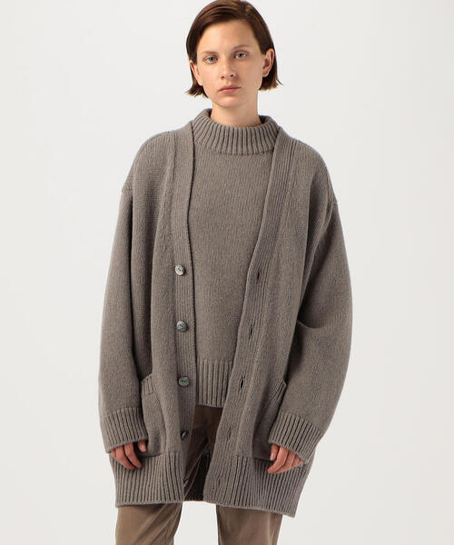 GALERIE VIE（ギャルリー ヴィー）の「□ファインウール Vネックロング