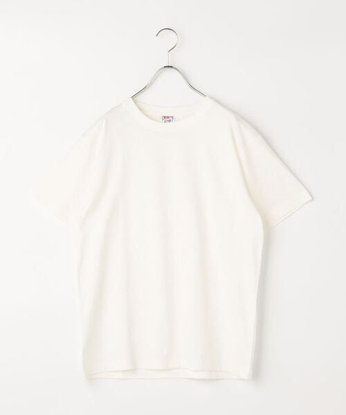 FREDY MAC（フレディーマック）の「【CROSS&STITCH/クロスアンドステッチ】6.2oz オープンエンド Tシャツ（Tシャツ/カットソー・メンズ・ブラック/オレンジ/グリーン/カーキ/グレー/ベージュ/レッド/ネイビー/ダークブラウン/パープル/ライトピンク/マスタード/ブルー/ライトグリーン/オフホワイト/ベビーピンク/キャメル/チャコールグレー・LARGE/MEDIUM/X-LARGE）」の2枚目の写真