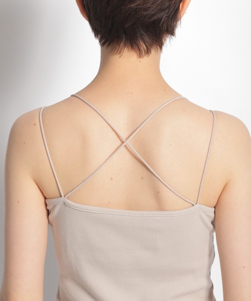 niko and...（ニコアンド）の「カップ付きアシメリブキャミソール（キャミソール・レディース・ライトグレー/モカ/ブラック・SMALL/MEDIUM）」の17枚目の写真