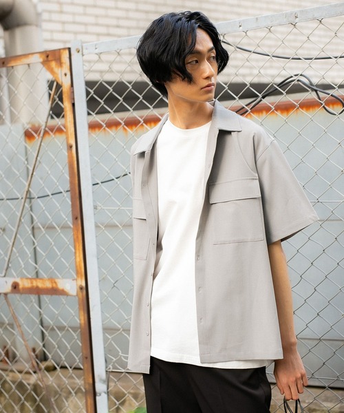 PBLIM（ページボーイリム）の「【PAGEBOYLIM】ワークシャツ（シャツ/ブラウス・レディース・ライトグレー/ブラック・MEDIUM/LARGE）」の11枚目の写真