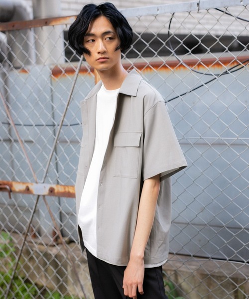 PBLIM（ページボーイリム）の「【PAGEBOYLIM】ワークシャツ（シャツ/ブラウス・レディース・ライトグレー/ブラック・MEDIUM/LARGE）」の12枚目の写真