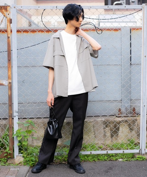 PBLIM（ページボーイリム）の「【PAGEBOYLIM】ワークシャツ（シャツ/ブラウス・レディース・ライトグレー/ブラック・MEDIUM/LARGE）」の16枚目の写真