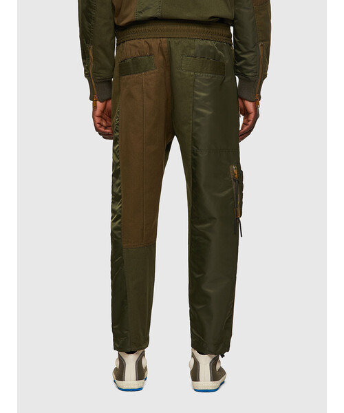 DIESEL（ディーゼル）の「メンズ イージーパンツ ミックスファブリック パッチワーク（その他パンツ・メンズ・ダークグレー/ダークブルー・SMALL/MEDIUM/X-LARGE/LARGE）」の8枚目の写真