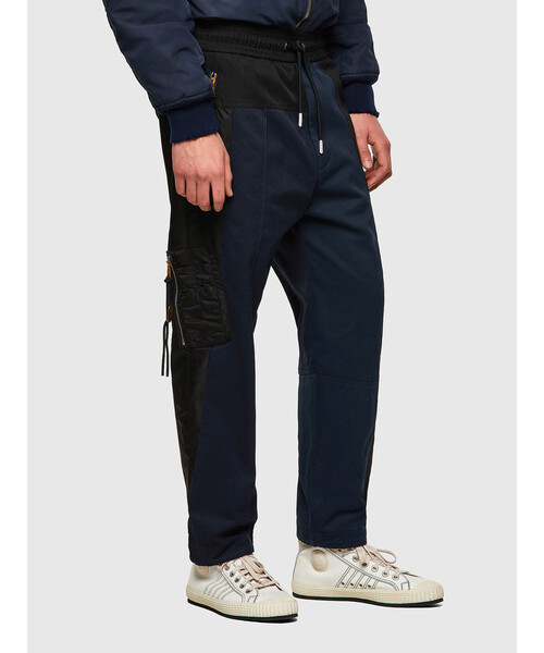 DIESEL（ディーゼル）の「メンズ イージーパンツ ミックスファブリック パッチワーク（その他パンツ・メンズ・ダークグレー/ダークブルー・SMALL/MEDIUM/X-LARGE/LARGE）」の19枚目の写真