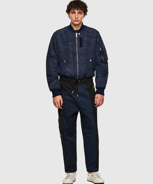 DIESEL（ディーゼル）の「メンズ イージーパンツ ミックスファブリック パッチワーク（その他パンツ・メンズ・ダークグレー/ダークブルー・SMALL/MEDIUM/X-LARGE/LARGE）」の11枚目の写真