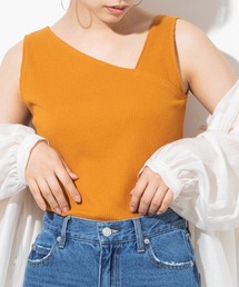 WEGO/2WAYアシメリブタンクトップ