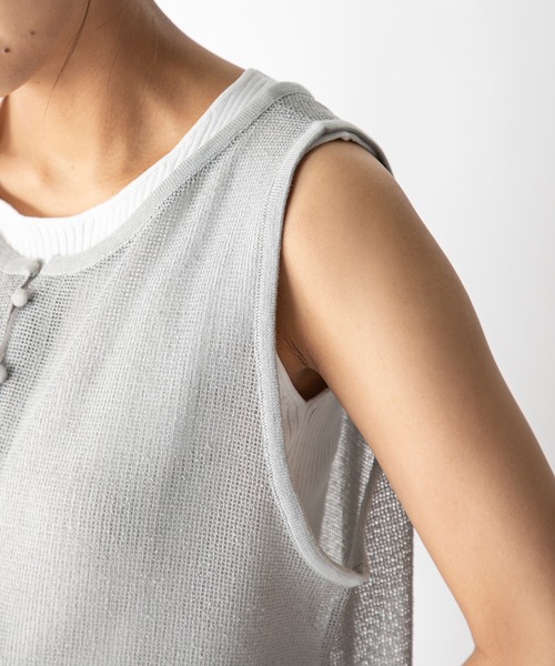 MILLION CARATS（ミリオンカラッツ）の「【STYLE４】前後2WAYメッシュシア―ロングカーデ（ワンピース・レディース・ブラック/ブラウン/ミント・FREE）」の19枚目の写真