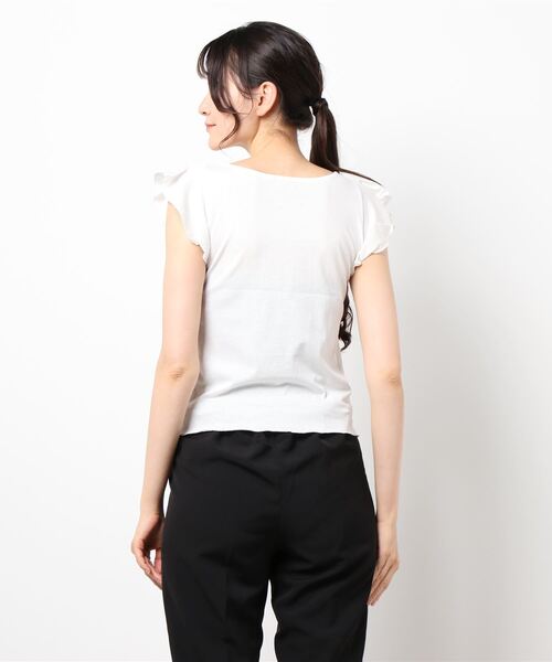 flower（フラワー）の「バタフライフレンチトップ（Tシャツ/カットソー・レディース・ホワイト/ベージュ・FREE）」の17枚目の写真