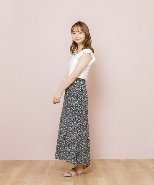 flower（フラワー）の「バタフライフレンチトップ（Tシャツ/カットソー・レディース・ホワイト/ベージュ・FREE）」の12枚目の写真