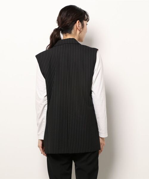 HERENCIA（ヘレンチア）の「ピンストライプダブルベスト（ベスト・レディース・ブラック系その他・M）」の15枚目の写真