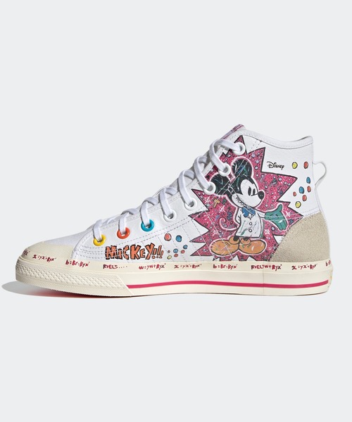 セール ブランド古着 ハイカットスニーカー Disneyコラボ スニーカー Adidas アディダス のファッション通販 Zozoused