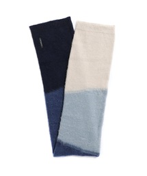 KAZUYUKI KUMAGAI ATTACHMENT | MOHAIR WOOL KINT INTARSIA-KINT SCARF(マフラー)