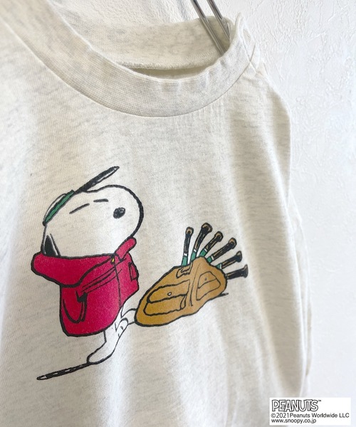 BIG FIELD（ビッグフィールド）の「【PEANUTS】スヌーピーソデリブロンT（80～150cm）（Tシャツ/カットソー・キッズ・パープル/イエロー/アイボリー・90/100/110/120/80/130/95/140/150）」の10枚目の写真