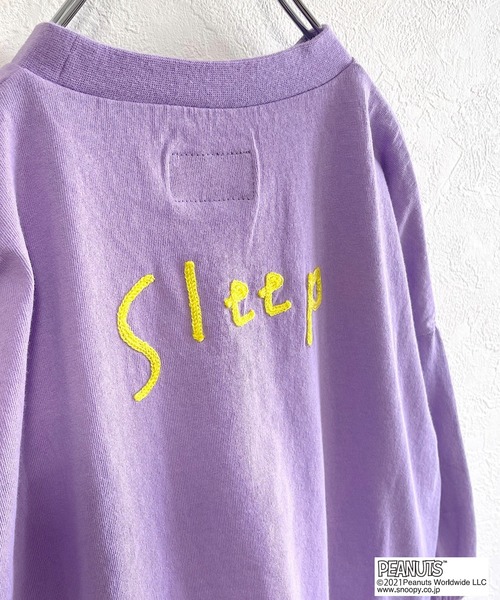 BIG FIELD（ビッグフィールド）の「【PEANUTS】スヌーピーソデリブロンT（80～150cm）（Tシャツ/カットソー・キッズ・パープル/イエロー/アイボリー・90/100/110/120/80/130/95/140/150）」の7枚目の写真