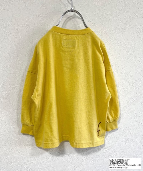 BIG FIELD（ビッグフィールド）の「【PEANUTS】スヌーピーソデリブロンT（80～150cm）（Tシャツ/カットソー・キッズ・パープル/イエロー/アイボリー・90/100/110/120/80/130/95/140/150）」の11枚目の写真