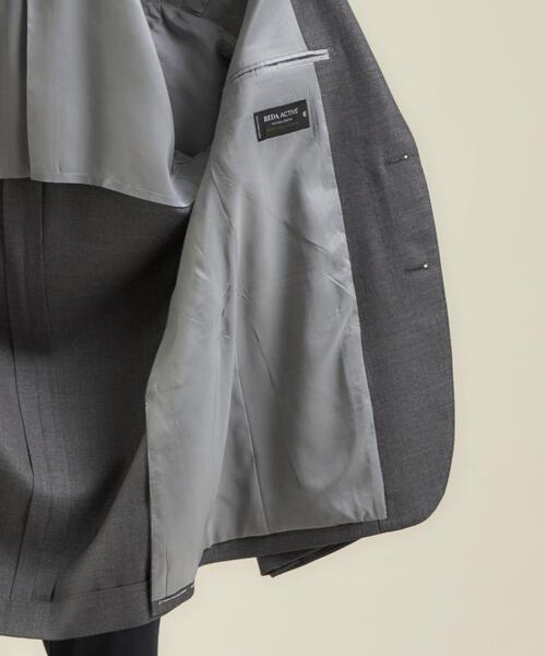 green label relaxing(グリーンレーベルリラクシング)の「<REDA ACTIVE×green label relaxing>織無地2B S/RV ジャケット(テーラードジャケット・メンズ・グレー/ネイビー・44/46/42/48/50/52)」の4枚目の写真