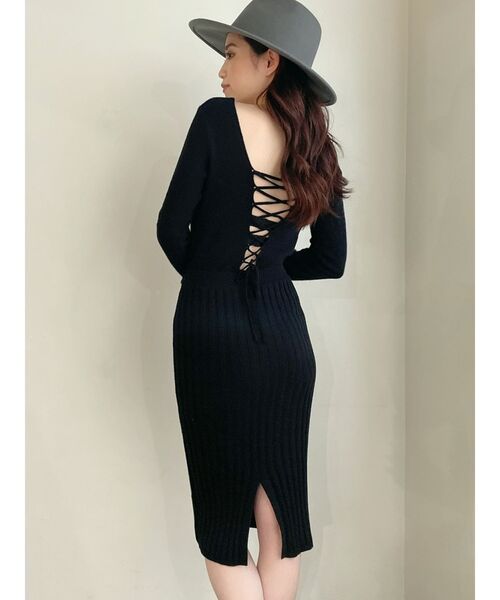 ワンピース Gyda ジェイダ のワンピース Backレースアップタイトニットワンピース を購入できます Gyda ワンピース ドレス Backレースアップタイトニットワンピース ワンピース Gyda ジェイダ のファッション 半価販売 の