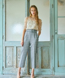 BE RADIANCE | ベルト付タックパンツ(その他パンツ)