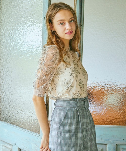 BE RADIANCE（ビーラディエンス）の「ベルト付タックパンツ（その他パンツ・レディース・グレー/ピンク/ブラウン/ブルー・FREE）」の11枚目の写真