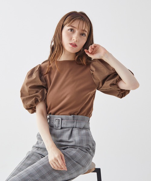 BE RADIANCE（ビーラディエンス）の「ベルト付タックパンツ（その他パンツ・レディース・グレー/ピンク/ブラウン/ブルー・FREE）」の20枚目の写真