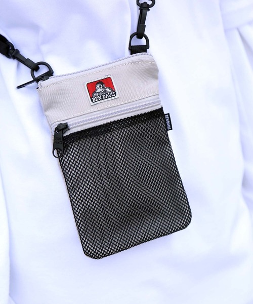 BEN DAVIS（ベンデイビス）の「【BEN DAVIS／ベンデイビス】メッシュミニバッグ BDW-8156 ミニショルダーポーチ（ショルダーバッグ・メンズ・ブラック/ベージュ/ブラウン/グレー・FREE）」の16枚目の写真