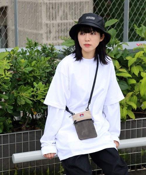 BEN DAVIS（ベンデイビス）の「【BEN DAVIS／ベンデイビス】メッシュミニバッグ BDW-8156 ミニショルダーポーチ（ショルダーバッグ・メンズ・ブラック/ベージュ/ブラウン/グレー・FREE）」の7枚目の写真