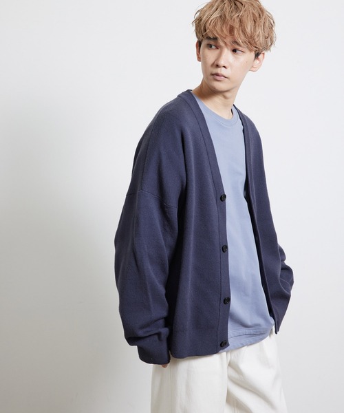 JUNRED（ジュンレッド）の「【ルーズシルエット】BIGカーディガン（カーディガン/ボレロ・メンズ・チャコールグレー/ブラック/ライトグレー・S/M/L）」の18枚目の写真