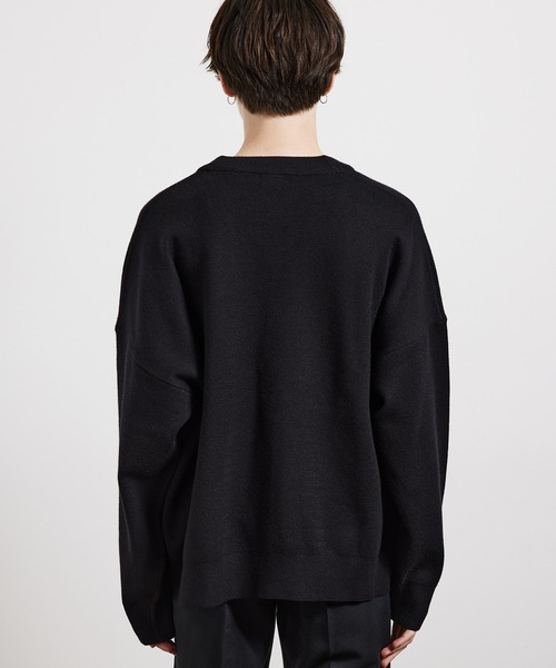 JUNRED（ジュンレッド）の「【ルーズシルエット】BIGカーディガン（カーディガン/ボレロ・メンズ・チャコールグレー/ブラック/ライトグレー・S/M/L）」の6枚目の写真