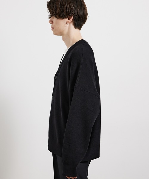 JUNRED（ジュンレッド）の「【ルーズシルエット】BIGカーディガン（カーディガン/ボレロ・メンズ・チャコールグレー/ブラック/ライトグレー・S/M/L）」の12枚目の写真