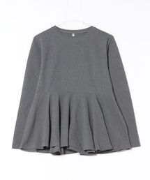 coca（coca） | エンボス加工裾フレアトップス(Tシャツ/カットソー)