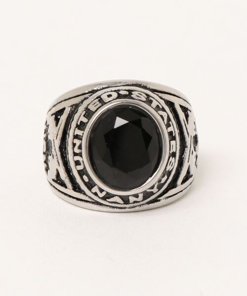 dictionary(ディクショナリー)の「【dictionary】ストーン カレッジ リング(リング・メンズ・ブラック/ブルー・17/19/21)」の4枚目の写真