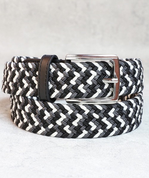 ８(eight)（エイト）の「無地メッシュベルト（ベルト・メンズ・ブラック/カーキ/グレー系その他/ベージュ/ダークグレー/ネイビー/アイボリー/グレー系その他2/ベージュ系その他/ブラック系その他/ネイビー系・FREE）」の3枚目の写真