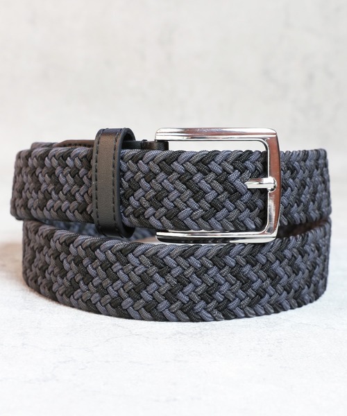 ８(eight)（エイト）の「無地メッシュベルト（ベルト・メンズ・ブラック/カーキ/グレー系その他/ベージュ/ダークグレー/ネイビー/アイボリー/グレー系その他2/ベージュ系その他/ブラック系その他/ネイビー系・FREE）」の6枚目の写真