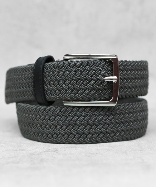 ８(eight)（エイト）の「無地メッシュベルト（ベルト・メンズ・ブラック/カーキ/グレー系その他/ベージュ/ダークグレー/ネイビー/アイボリー/グレー系その他2/ベージュ系その他/ブラック系その他/ネイビー系・FREE）」の4枚目の写真