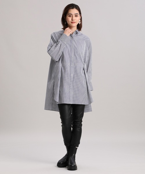 Luftrobe(ルフトローブ)の「《Luftrobe》マルチWAYロングシャツ(シャツ/ブラウス・レディース・ネイビー・9号)」の12枚目の写真