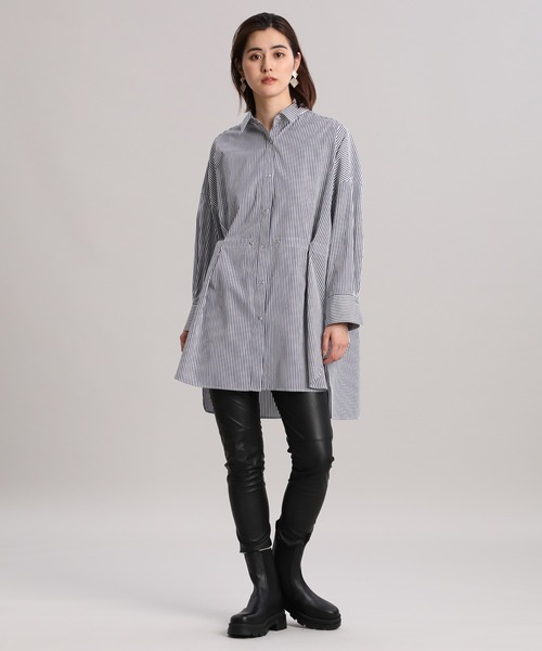 Luftrobe(ルフトローブ)の「《Luftrobe》マルチWAYロングシャツ(シャツ/ブラウス・レディース・ネイビー・9号)」の3枚目の写真