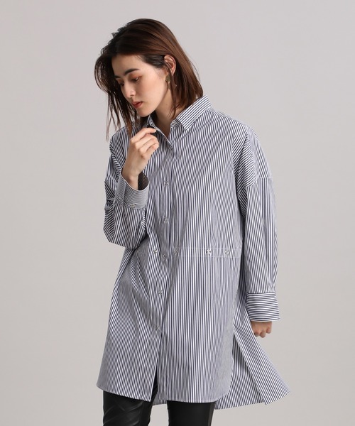 Luftrobe(ルフトローブ)の「《Luftrobe》マルチWAYロングシャツ(シャツ/ブラウス・レディース・ネイビー・9号)」の11枚目の写真