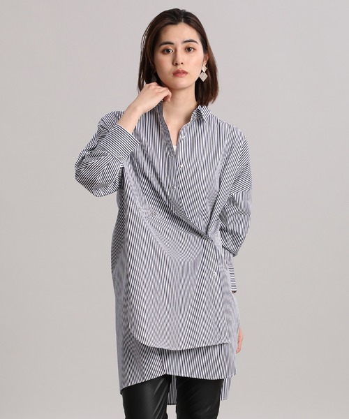 Luftrobe(ルフトローブ)の「《Luftrobe》マルチWAYロングシャツ(シャツ/ブラウス・レディース・ネイビー・9号)」の5枚目の写真