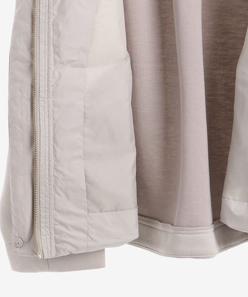le.coeur blanc(ルクールブラン)の「【WEB限定】ボンディング×ダウンショートブルゾン(ダウンジャケット/コート・レディース・ブラック/ベージュ/ライトグリーン・38)」の21枚目の写真