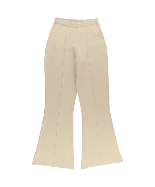 ALEXIA STAM（アリシアスタン）の「【ViVi 1月号掲載】Fake Leather Pocket Rib Knit Pants/フェイクレザーポケットリブニットパンツ（その他パンツ・レディース・ブラック/ベージュ/ブルー・S/M）」の13枚目の写真